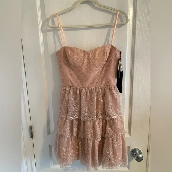 BCBG Lace Corset Mini Prom Dress | NWT - Picture 1 of 12